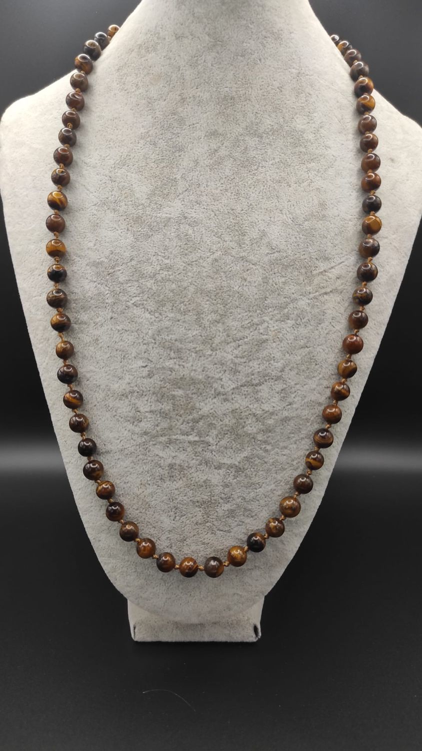 Collar de Bolas de Ojo de Tigre