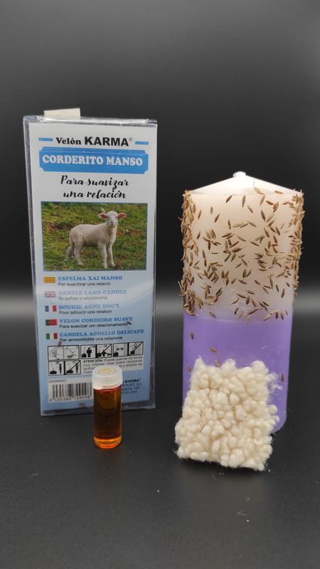 Velón Ritualizado Corderito Manso