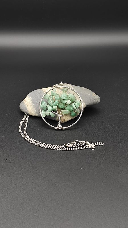 Colgante Árbol de la Vida con Aventurina Verde