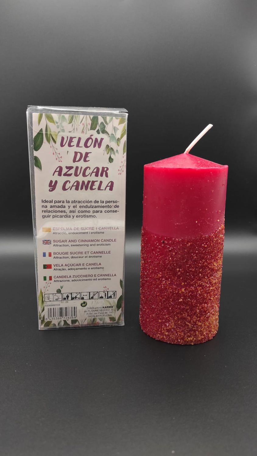 Velón Ritualizado: Azúcar y Canela