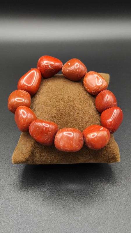 Pulsera de Jaspe Rojo Grande