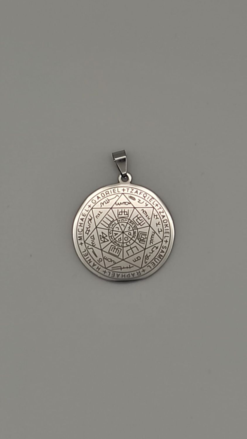 Medalla de Acero 7 Arcángeles (grande)