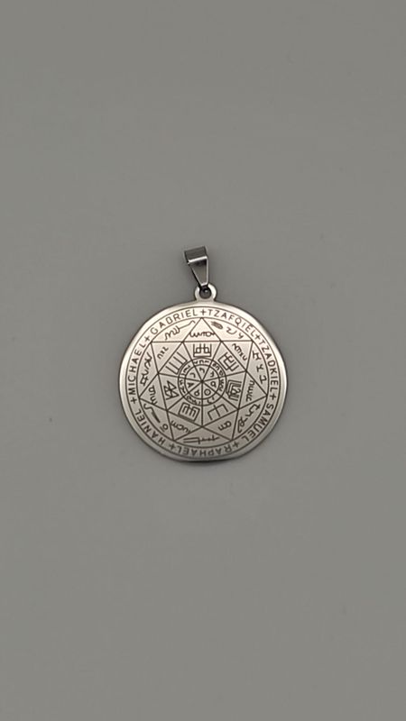 Medalla de Acero 7 Arcángeles (grande)