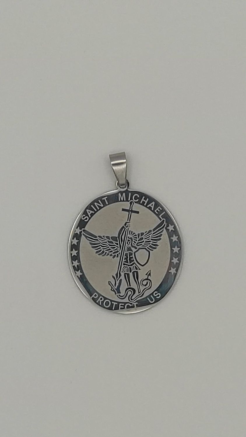 Medalla San Miguel Arcángel (acero)