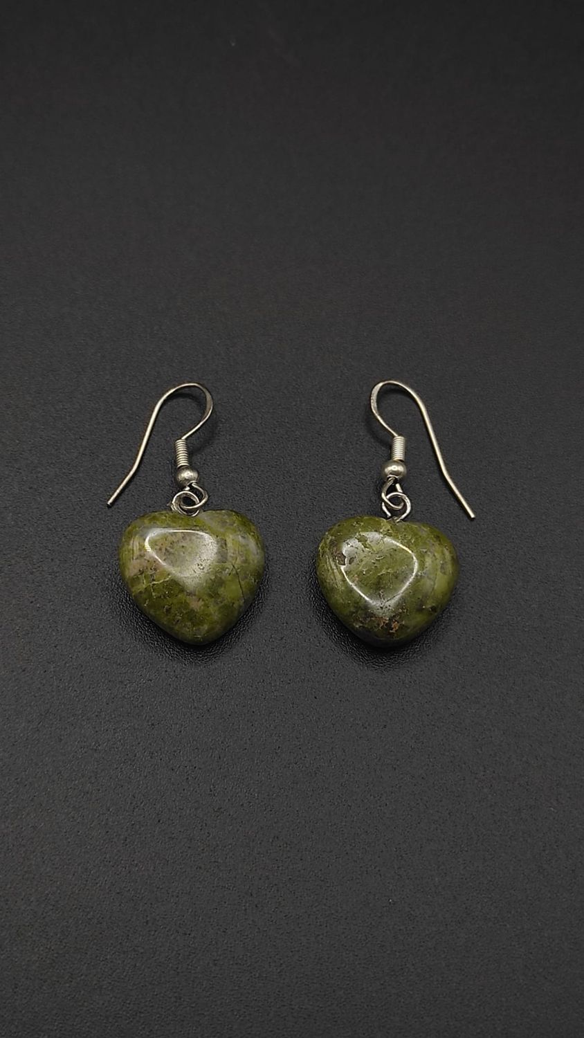 Pendientes de Plata y Corazones de Unakita