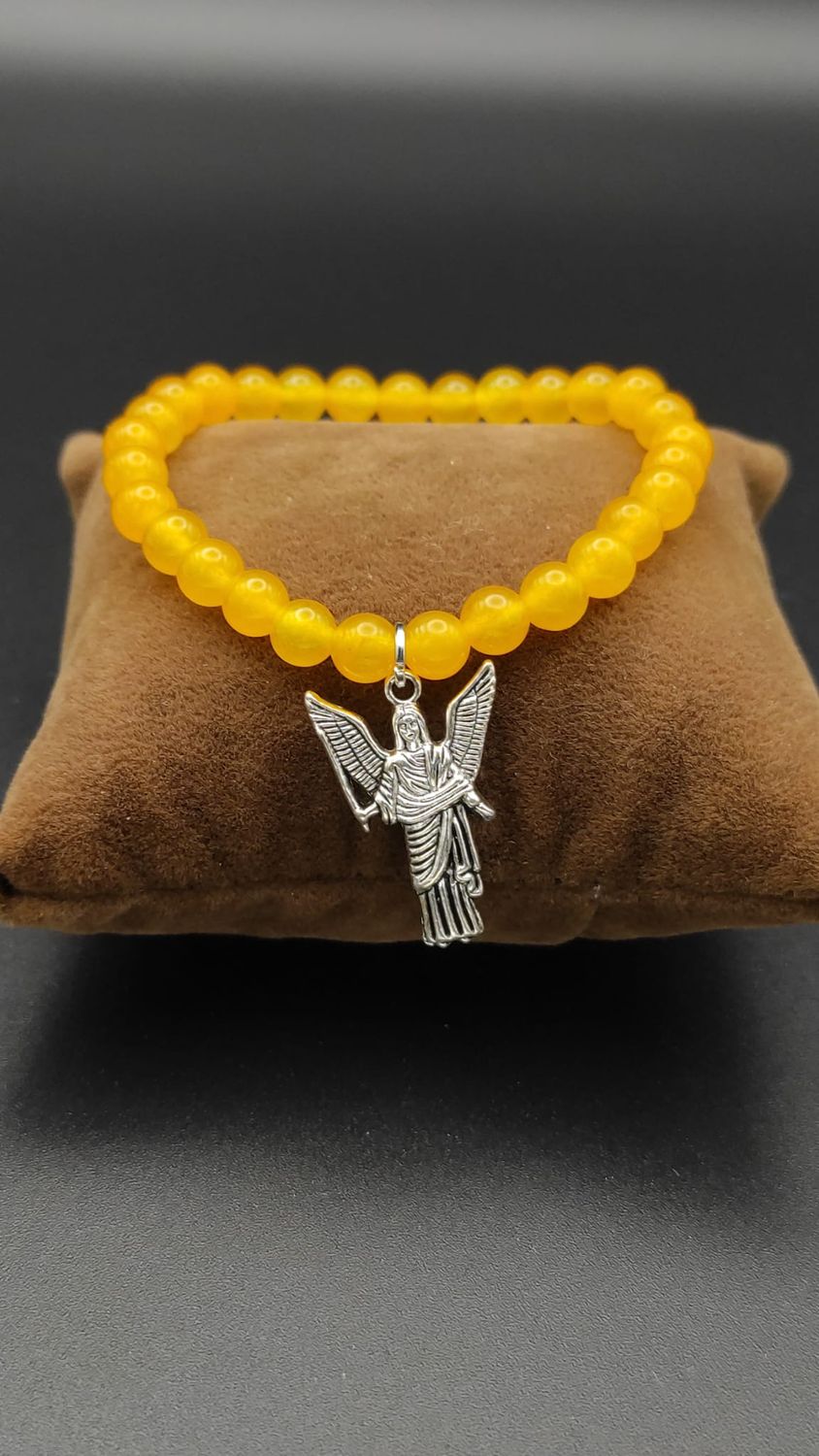 Pulsera del Arcángel Jofiel de Ágata Amarilla