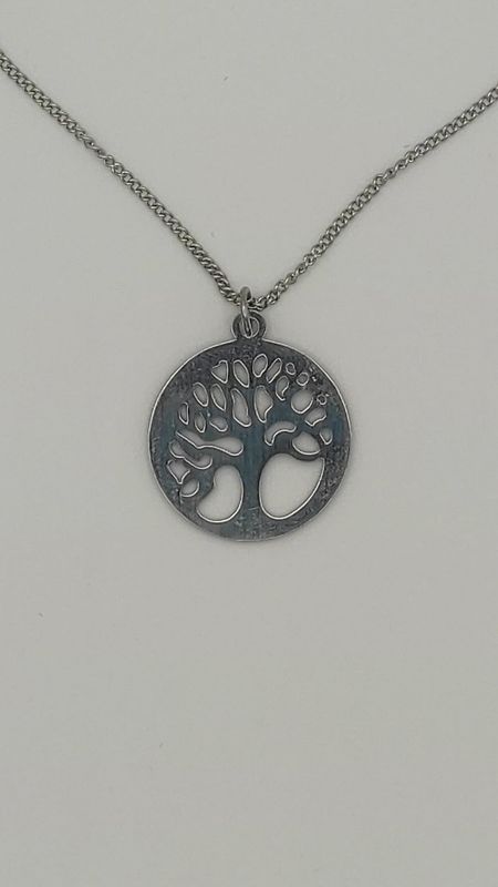 Medalla Árbol de la Vida fina (acero)