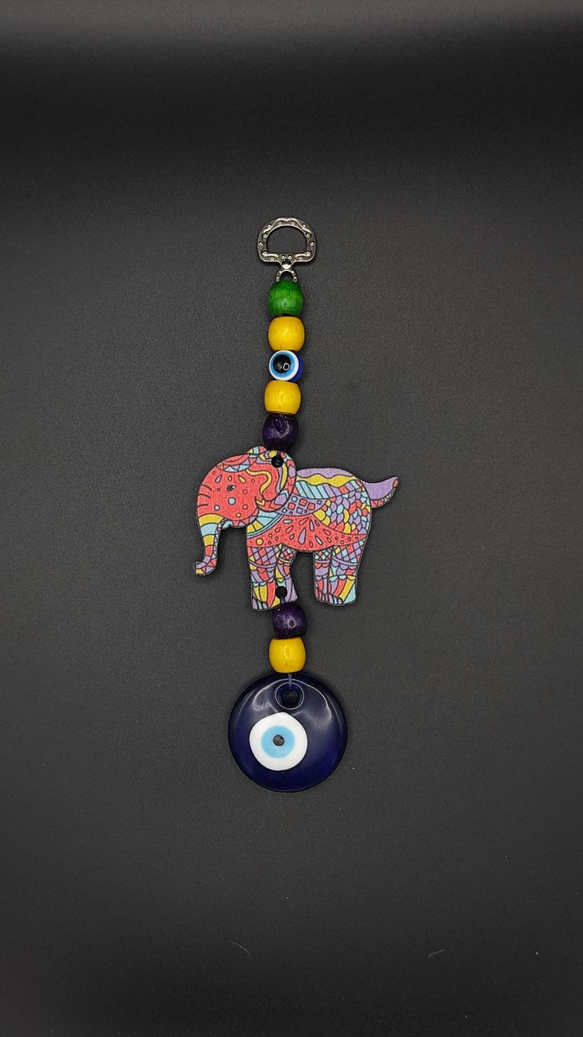 Colgador de Ojo Turco con Elefante