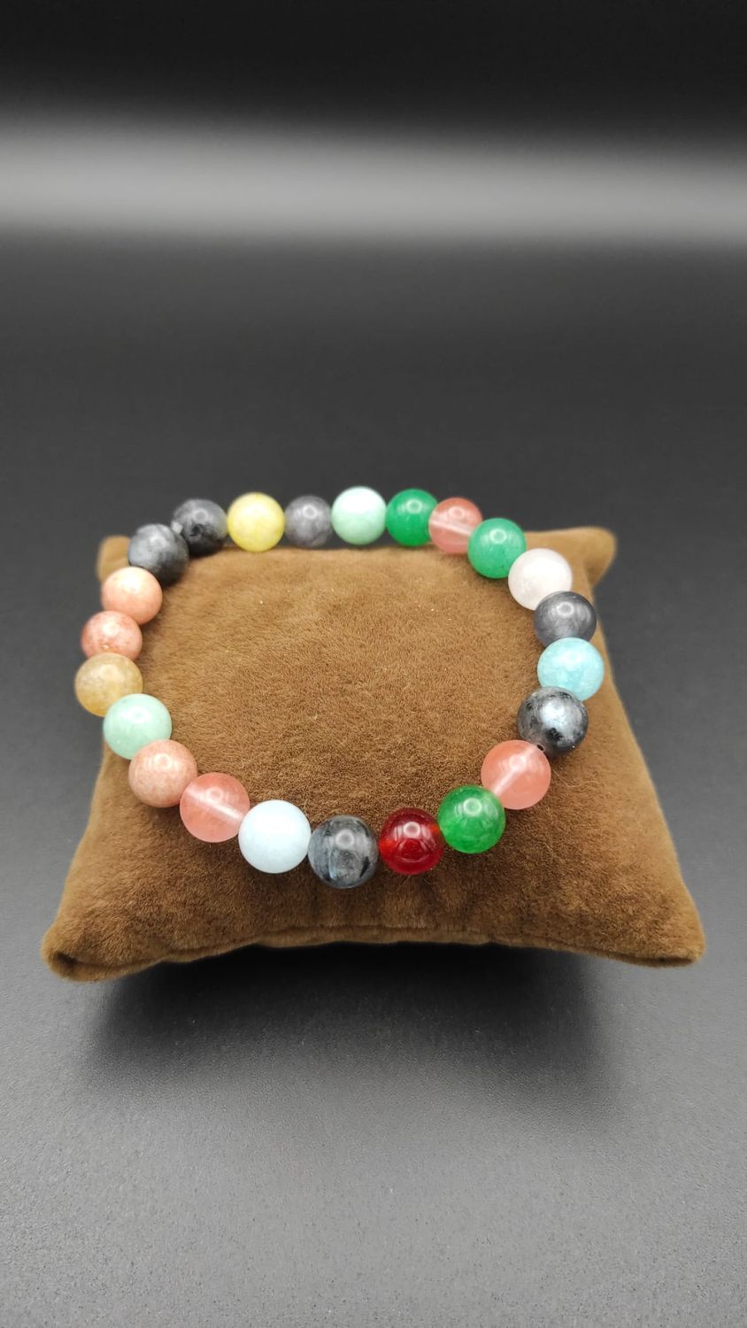 Pulsera de Ágatas Multicolor (8mm)