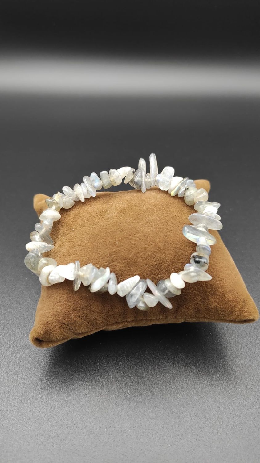 Pulsera de Piedras Irregulares de Labradorita