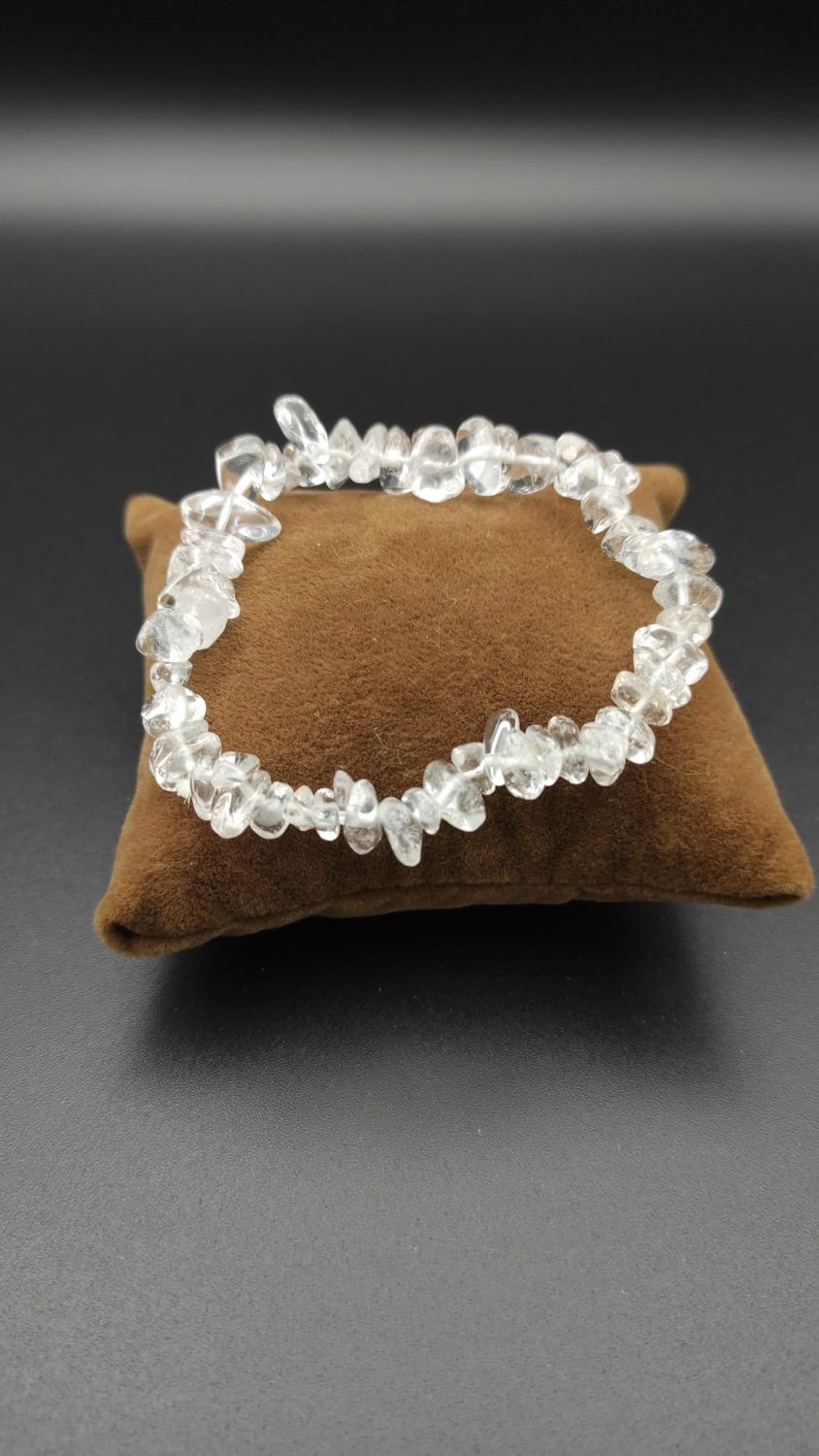Pulsera de Piedras Irregulares de Cuarzo Cristal