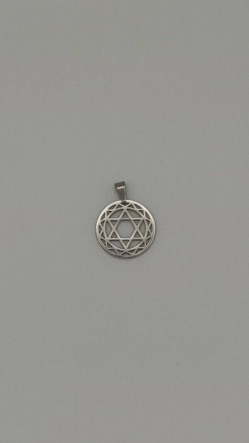 Medalla Estrella de David (acero)