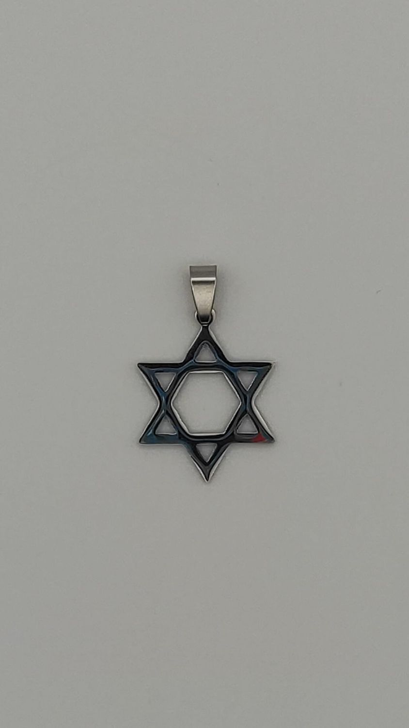 Medalla Estrella de David Silueta (acero)
