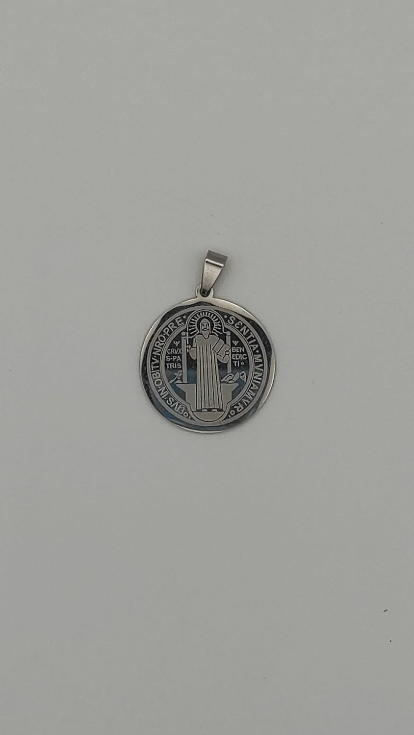 Medalla de San Benito Serigrafiada (acero)