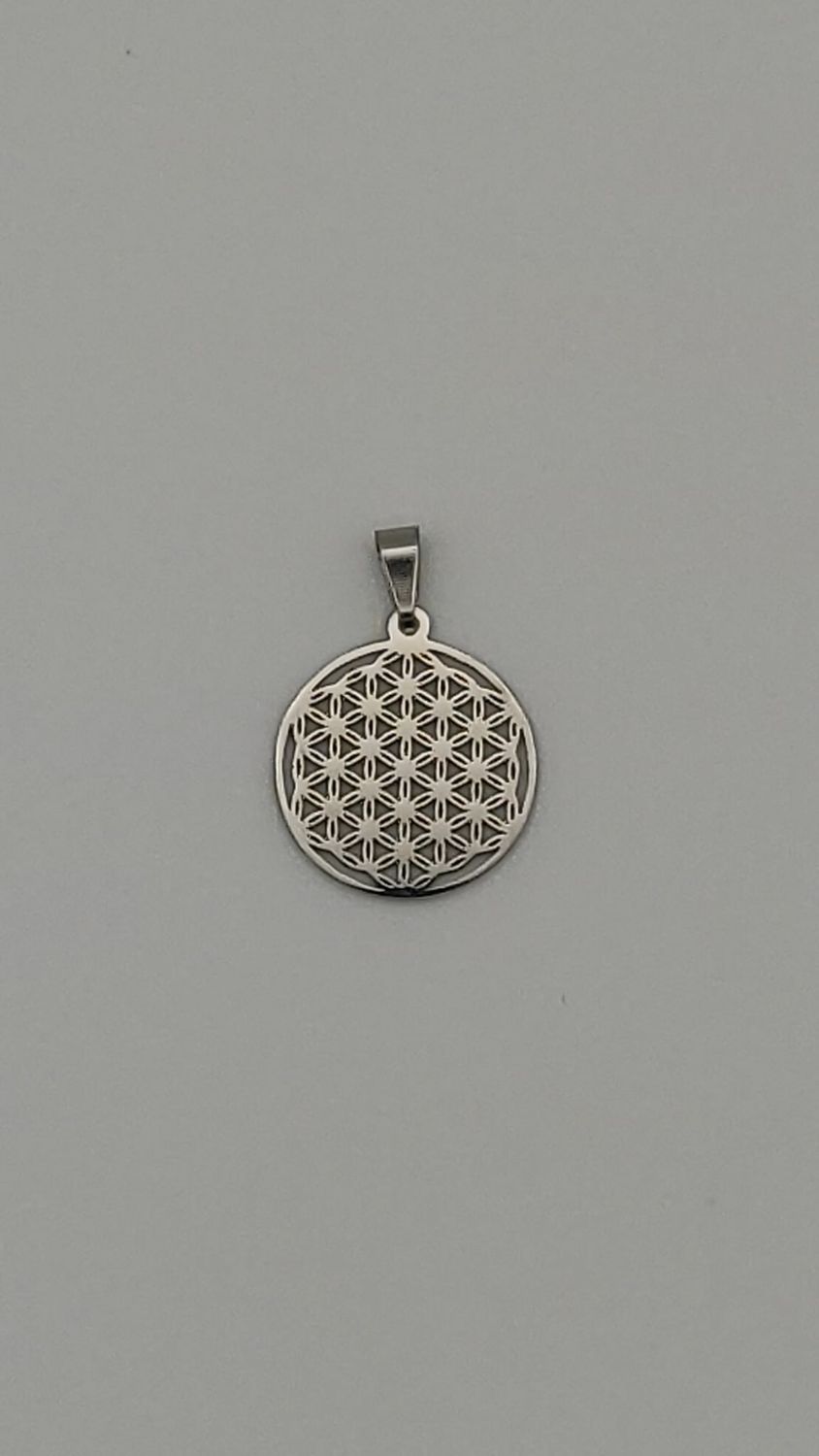 Medalla Flor de la Vida (acero)