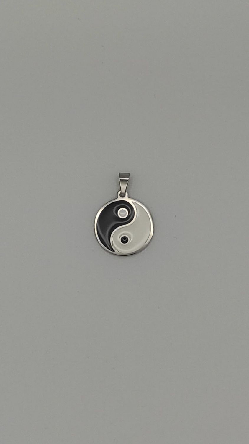 Medalla de Acero Yin y Yang