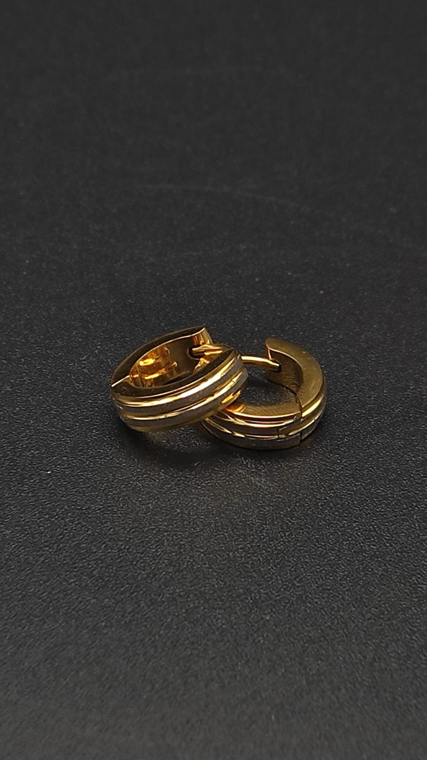 Argollas de Acero Dorada