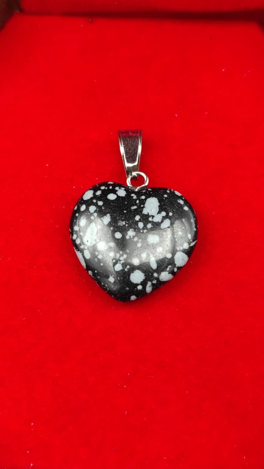 Colgante Corazón de Obsidiana Nevada