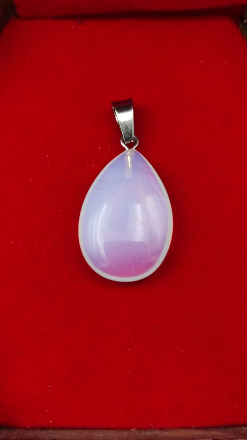 Colgante Gota de Cristal Ópalo