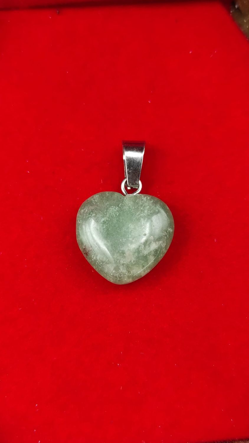 Colgante Corazón de Aventurina Verde