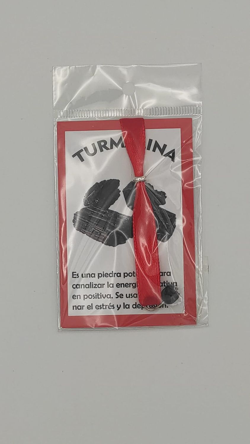 Pulsera de Lazo Rojo con Turmalina