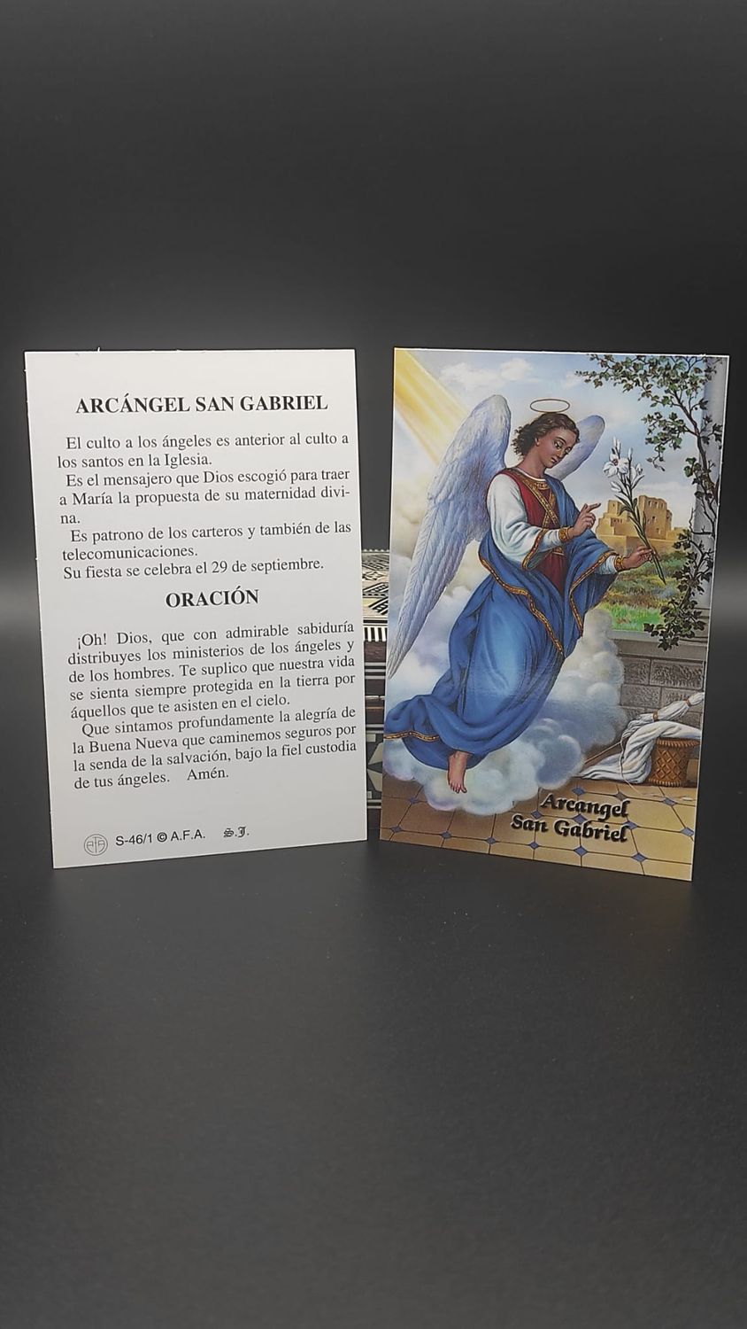Estampa del Arcángel San Gabriel