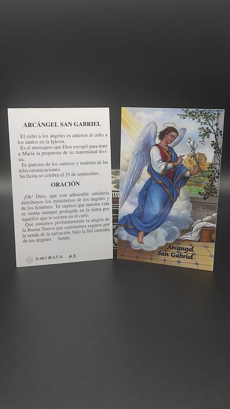 Estampa del Arcángel San Gabriel