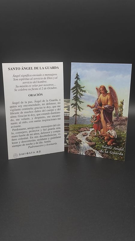 Estampa de Ángel de la Guarda