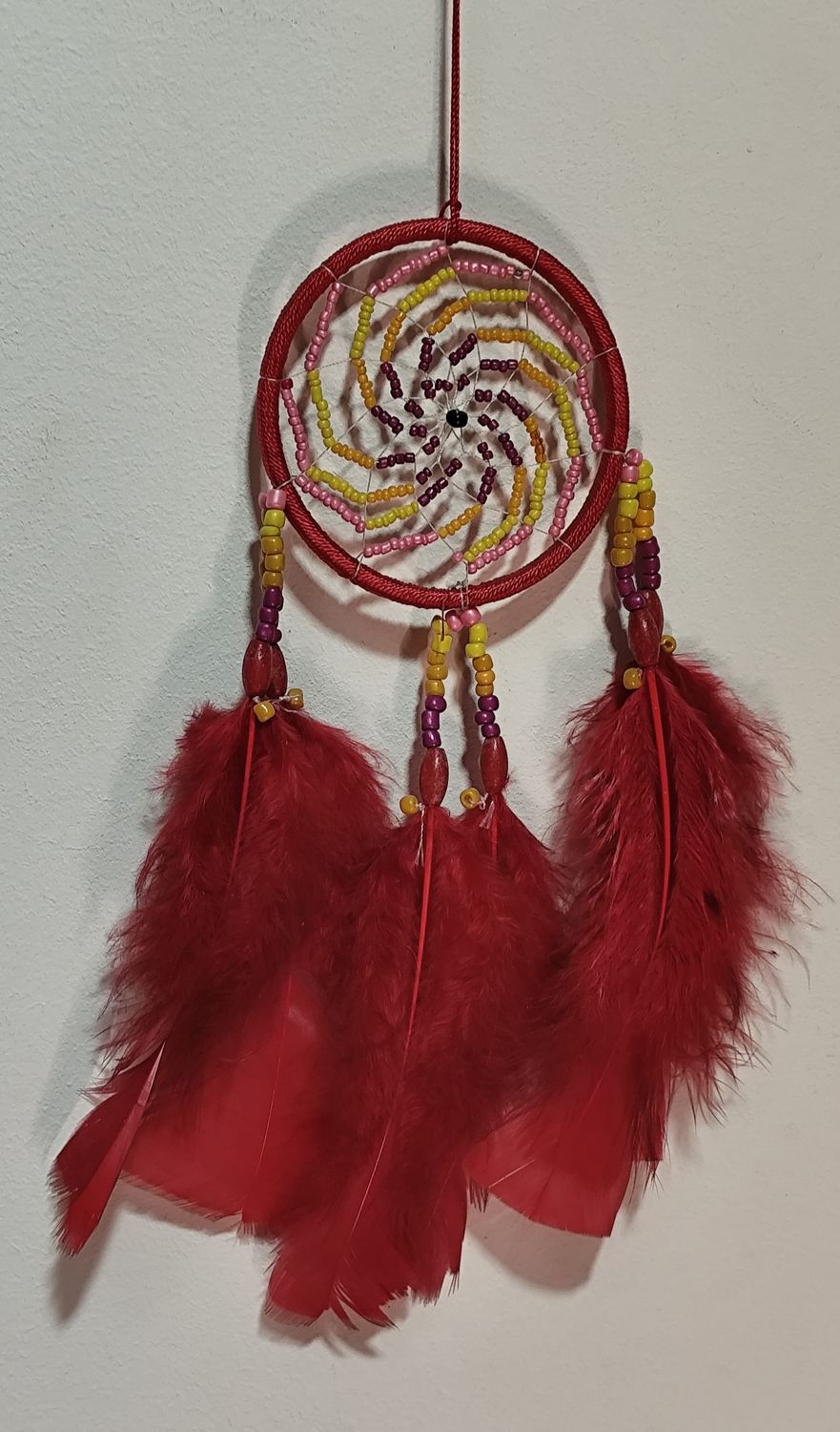 Atrapasueños rojo pequeño