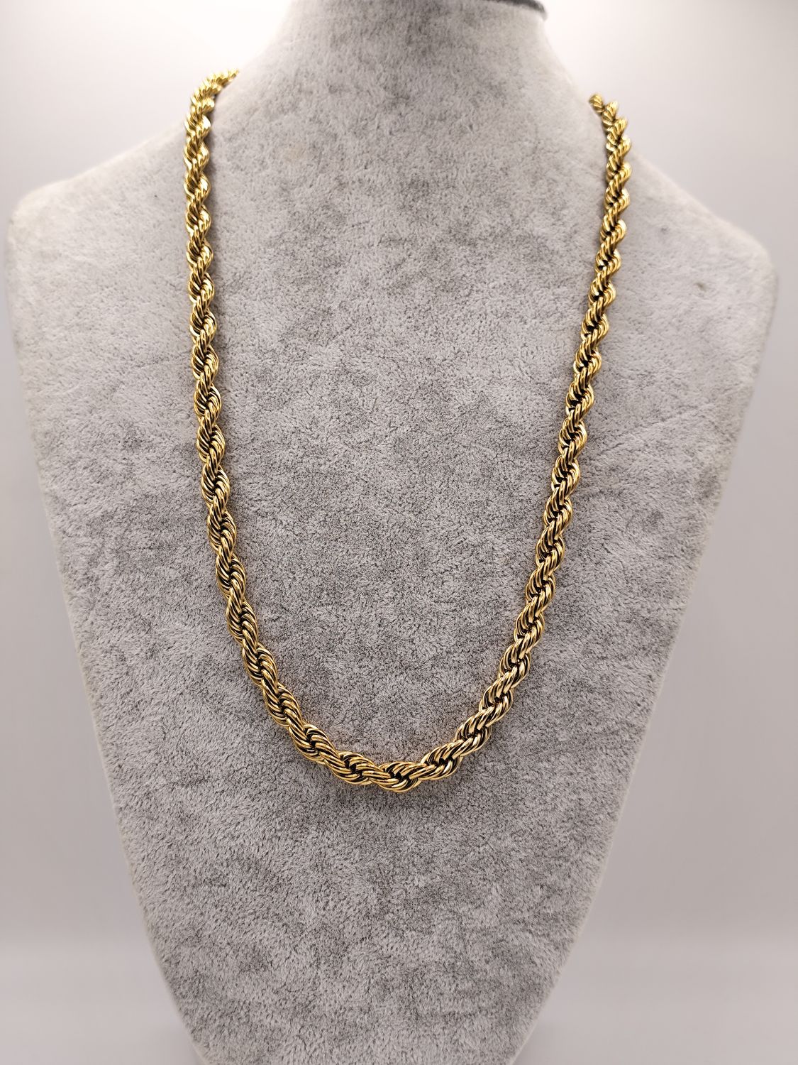 Cordón acero inoxidable dorado ( 50 centímetros)
