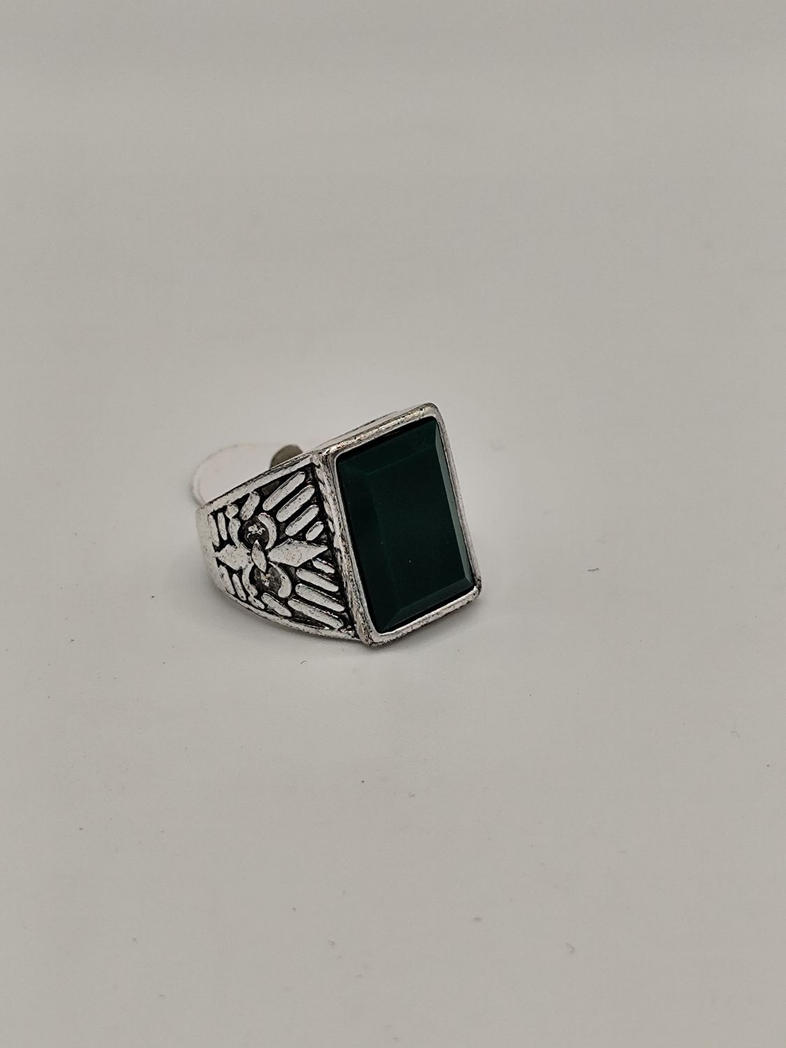 Sello verde rodio ( talla 17, solo 1 unidad)
