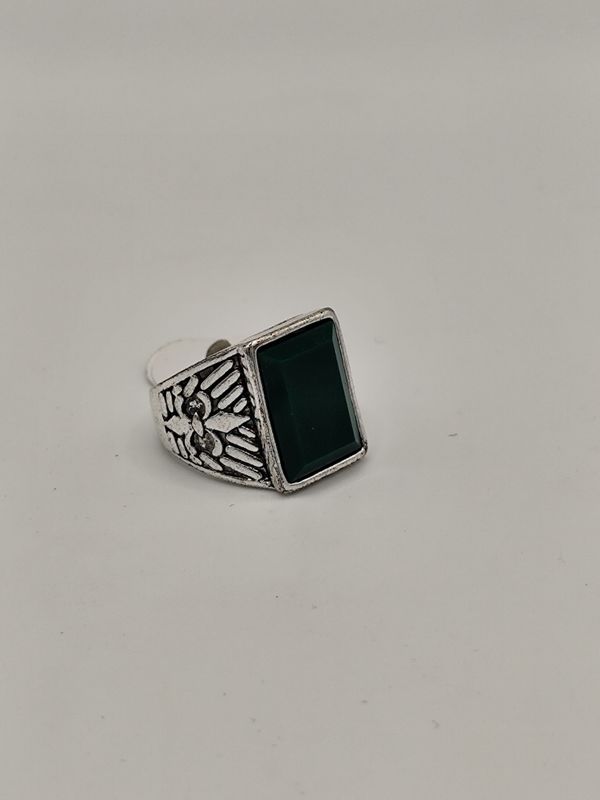 Sello verde rodio ( talla 17, solo 1 unidad)