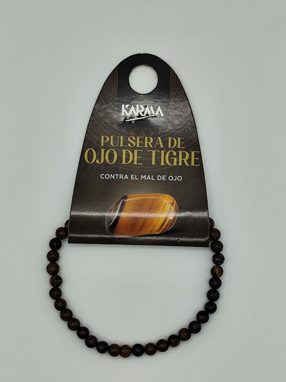 Pulsera ojo de tigre 4 milímetros
