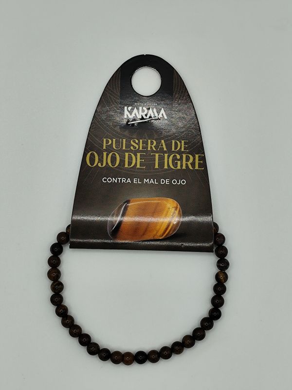 Pulsera ojo de tigre 4 milímetros