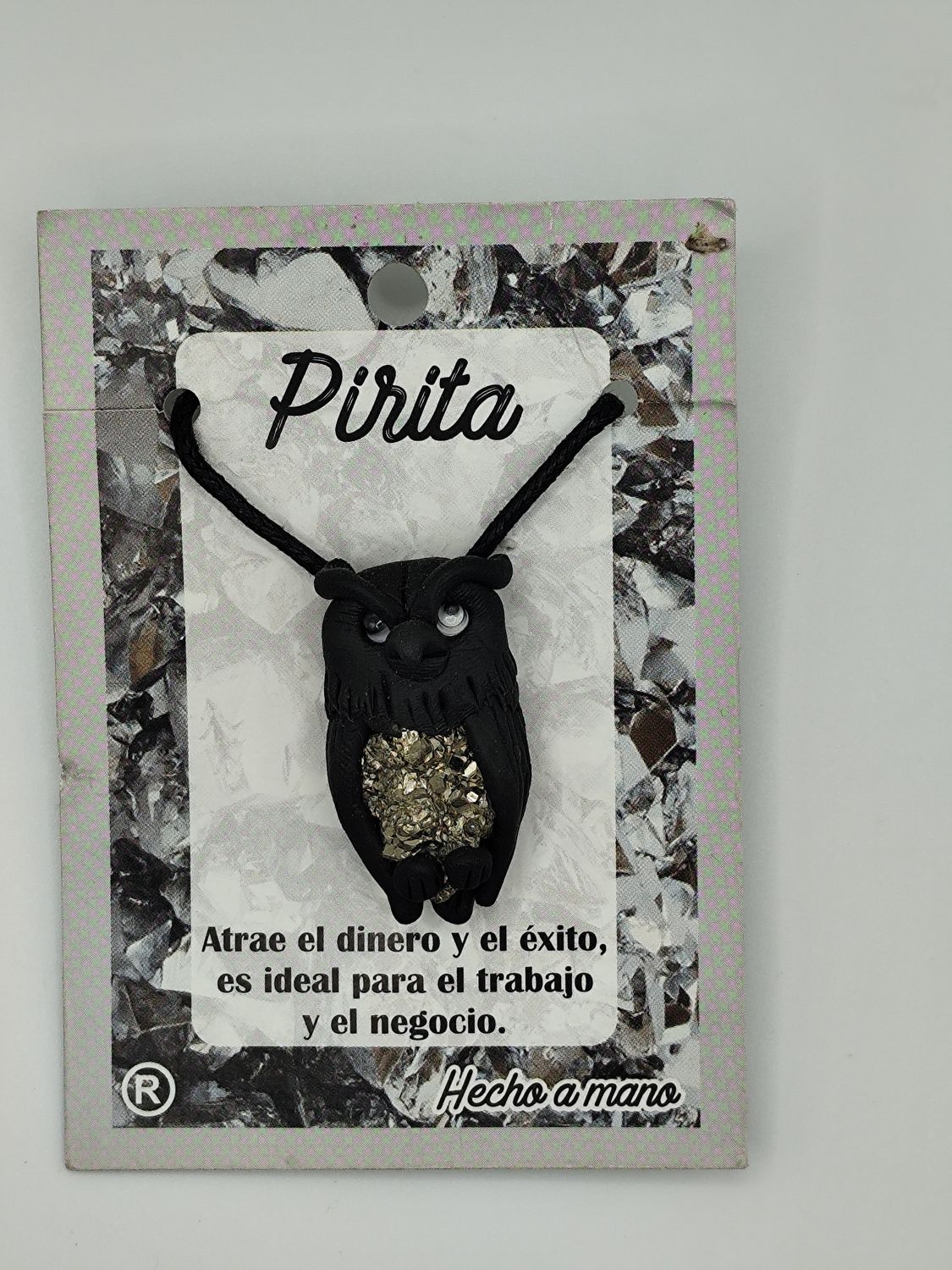 Colgante Buho con Pirita