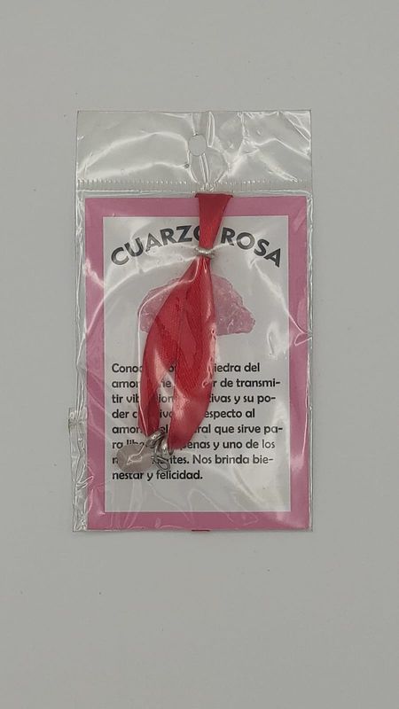Pulsera de Lazo Rojo con Cuarzo Rosa