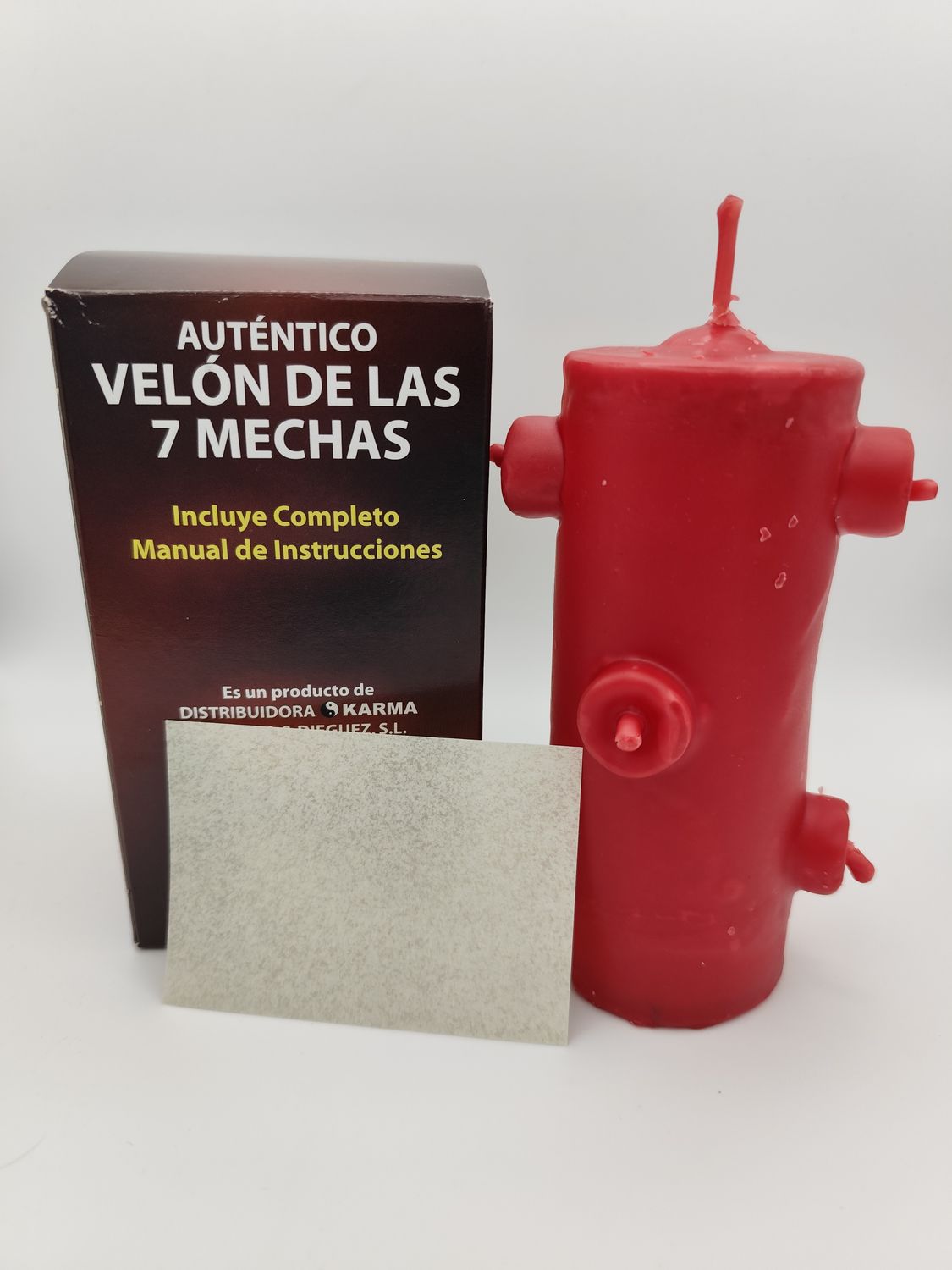Velón Rojo 7 Mechas