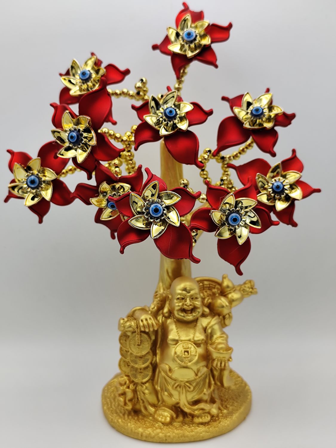 Buda de la Abundancia con Árbol  de ojos turcos