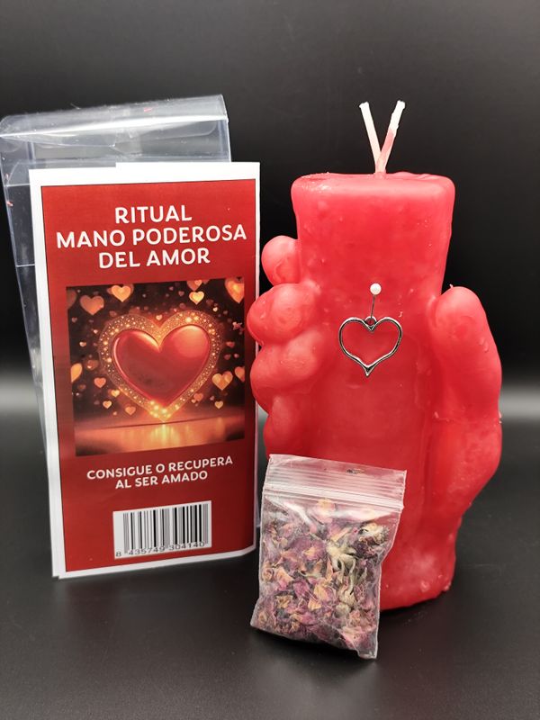 Velón Mano Poderosa del Amor