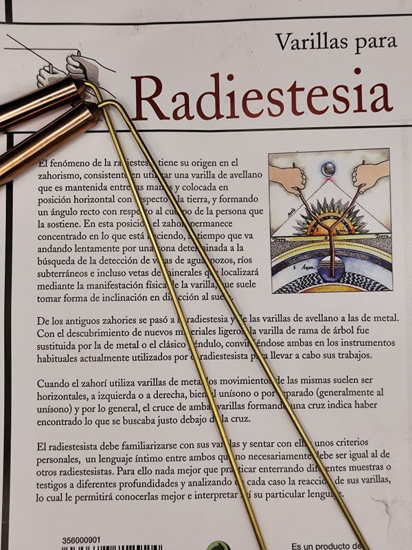 Varillas de Radiestesia de cobre
