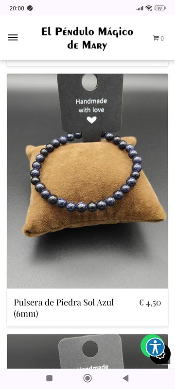 Pulsera de Bolas de Turmalina (unidad)
