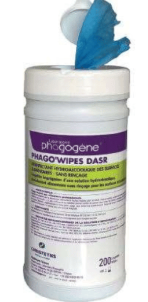 LINGETTES DASR PHAGO WIPES BTE X 200