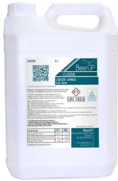 BEEUP LIQUIDE LAVAGE EAU DURE ECOLABEL 5L