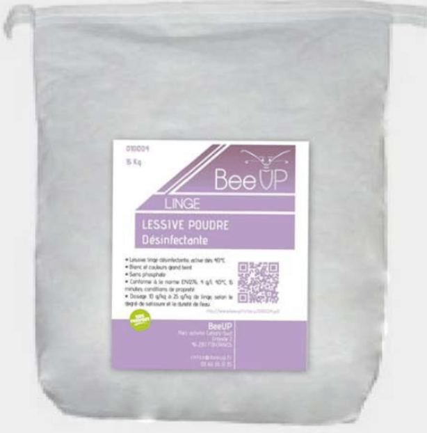 BEEUP LINGE LESSIVE POUDRE DESINF PLUS 15 KG