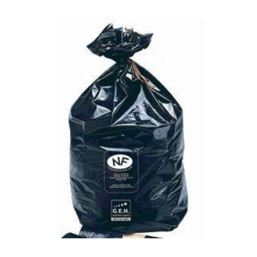 SACS POUBELLES 130 L X 100 NOIR SUPER 40µ