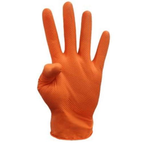 GANTS NITRILE ORANGE EXTREME GRIP T.S/M/L/XL X 50