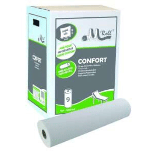 9 RLX DRAP EXAMEN MICRO GAUFRE BLANC 2P