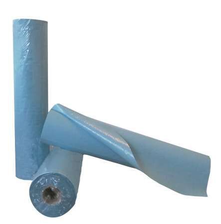 6 RLX DRAP EXAMEN BLEU PLASTIFIE GAUFRE 1 PLI