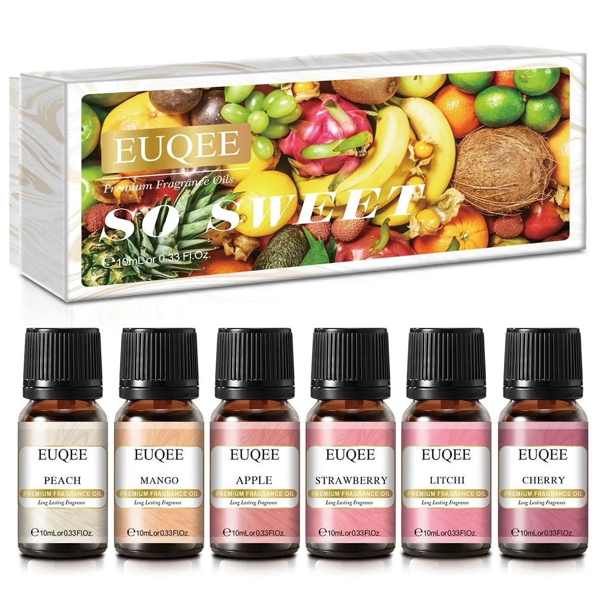 EUQEE 6pcs/set Fragrance Oil Gift Kit For Diffuser Coffee Bakery Harvest Spice Pumpkin Pie 