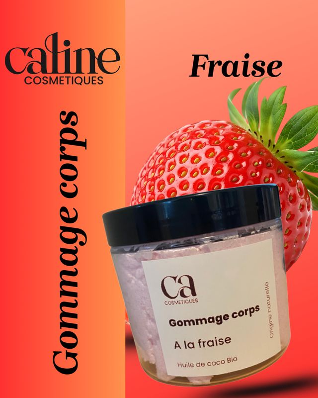 Gommage corps à la fraise